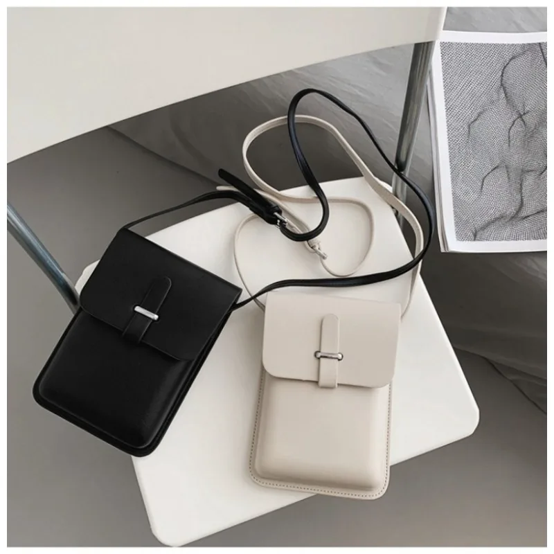 Small Women Men Shoulder Messenger Bags Korean Fashion Pu Leather Student Crossbody Bag for Teenager 2023 Unisex Phone Handbags