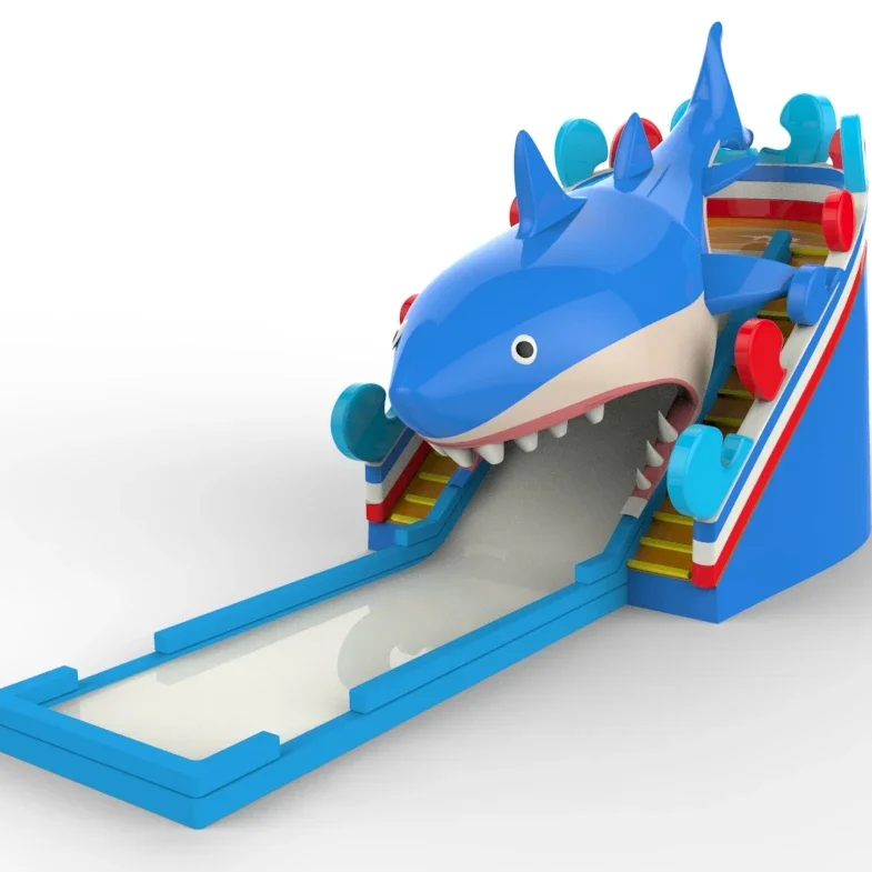 

New Design Inflatable Shark Big Slide For Children And Adult