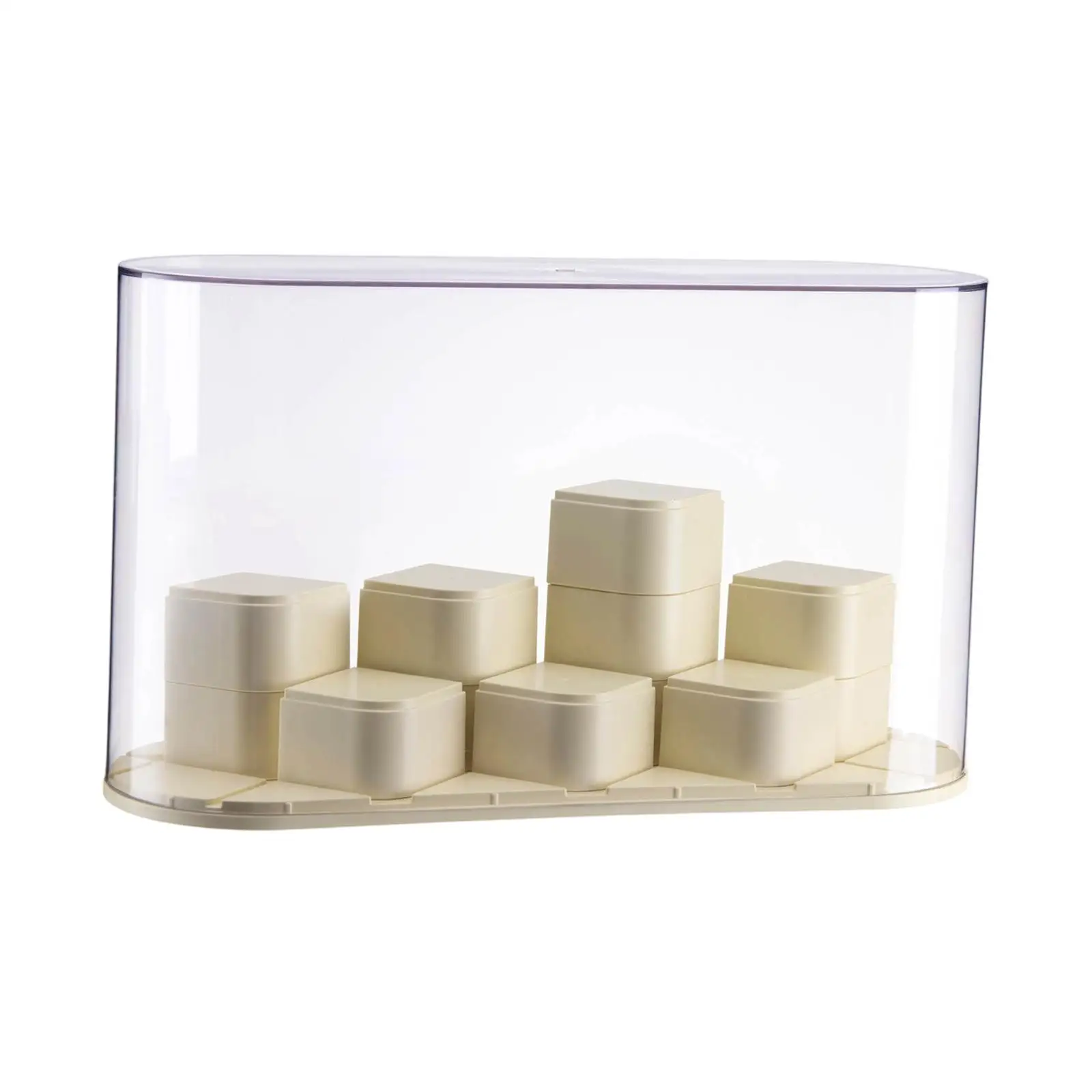 Figure Display Case Showcase Container Countertop Table Centerpiece Clear Figurine Display Stand for Miniature Figurines