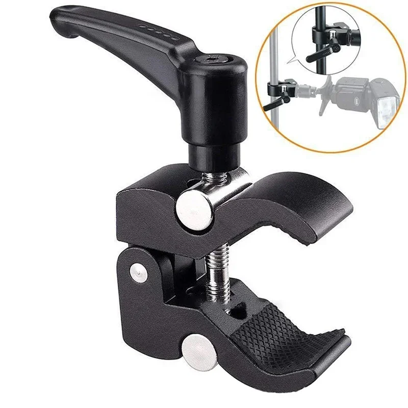 YP Suitable for Camera Photography Accessories. 1 Olecranon Clamp with Magic Arm,Line Clamp, Crab Clamp, Black Bite Fixing Clamp