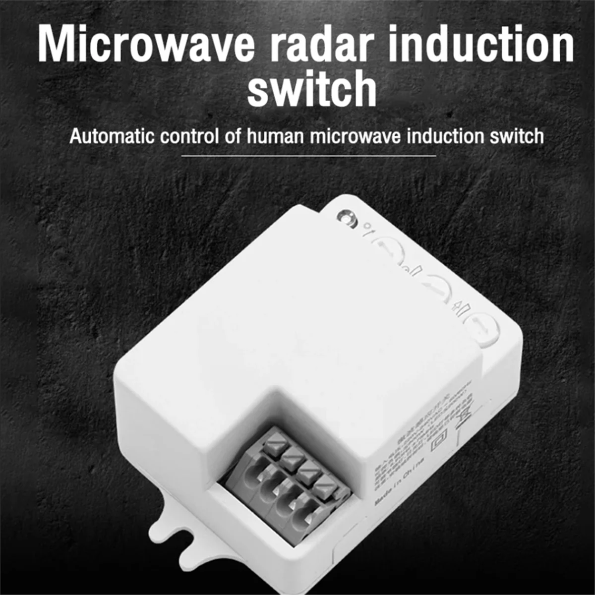 A38I5.8GHz Mini Microwave Radar Motion Sensor Switch AC85-265V Intelligent Human Body Sensor Switch Motion Light Switch