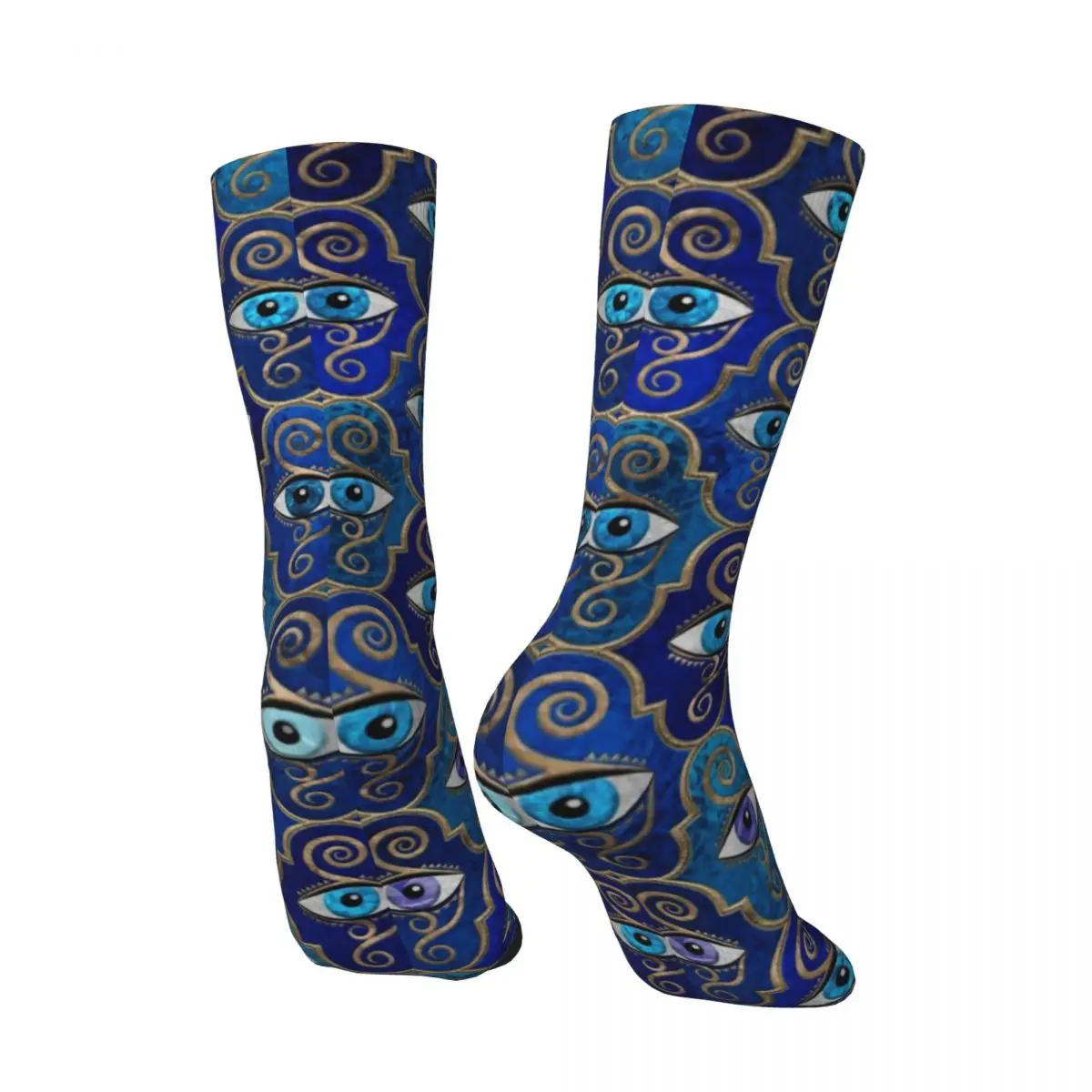 Boze Oog Bedel Sokken Griekse Amulet Print Moderne Kousen Herfst Non Slip Vrouwen Sokken Warm Zacht Patroon Outdoor Sportsokken