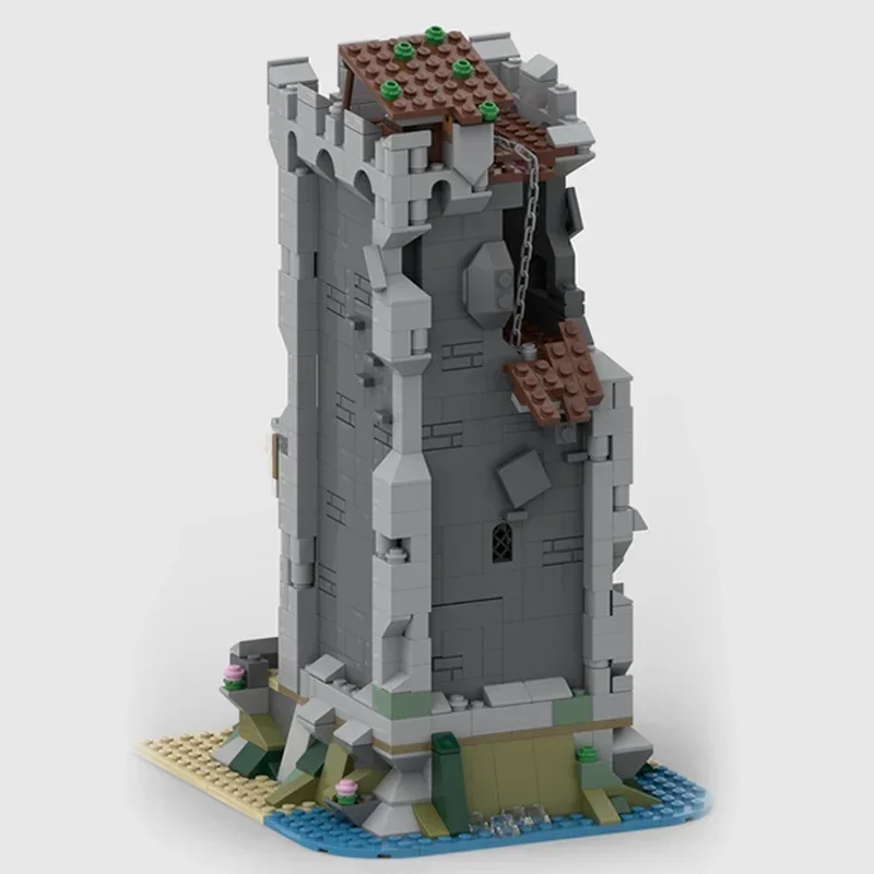 Medieval Castle Model Moc Building Bricks Abandoned Tower Technology Modular Blocks Gifts Christmas Toys DIY Sets Assembly