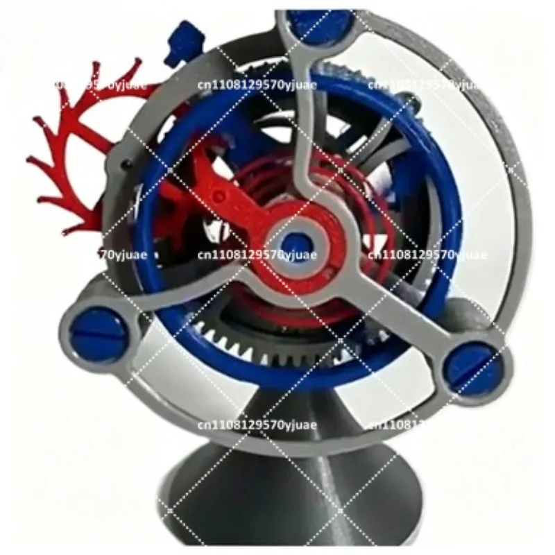 DIY Mechanical Clock Model 3D Printed Tourbillon Assembly Kit for Home Decor