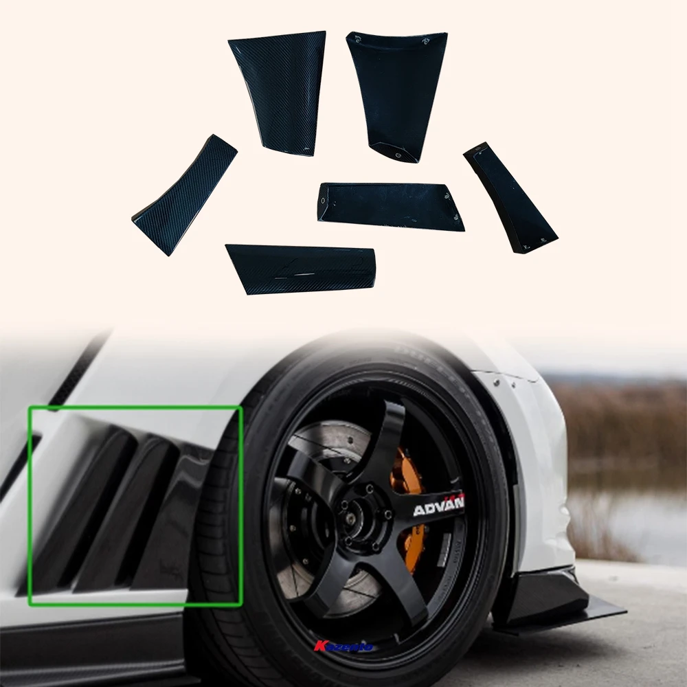 

Для NISSAN GTR R35 2009-2016 VA Стиль Углеродное волокно Вентиляционные отверстия переднего крыла 6 шт.