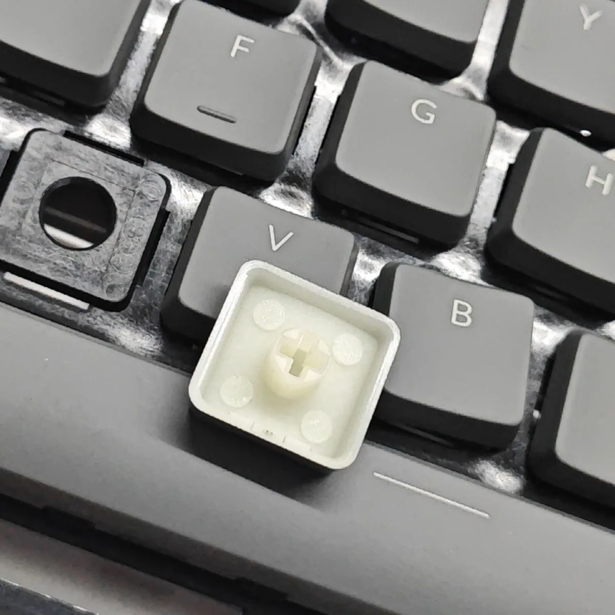 Szaro-pomarańczowe, niskoprofilowe nakładki na klawisze z ABS, podświetlane, kompatybilne z niskoprofilową klawiaturą mechaniczną Keychron K1 K3. — zdjęcie produktu 5