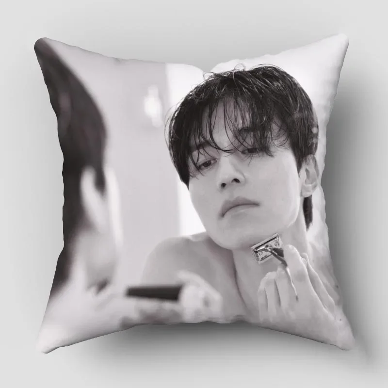 Lee Dong Wook 02 Pillowcase Polyester Fabric Throw Pillows Sofa Home Decoration Accessories Pillow Cover 7.11WJY