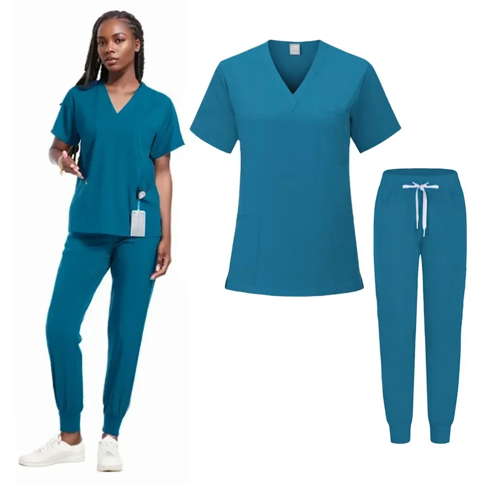 Wholesale Price Modern Fashion Medical Uniforms Mens Nursing Scrubs Joggers Scrub Sets Uniform Male and Female Medical Work Wear