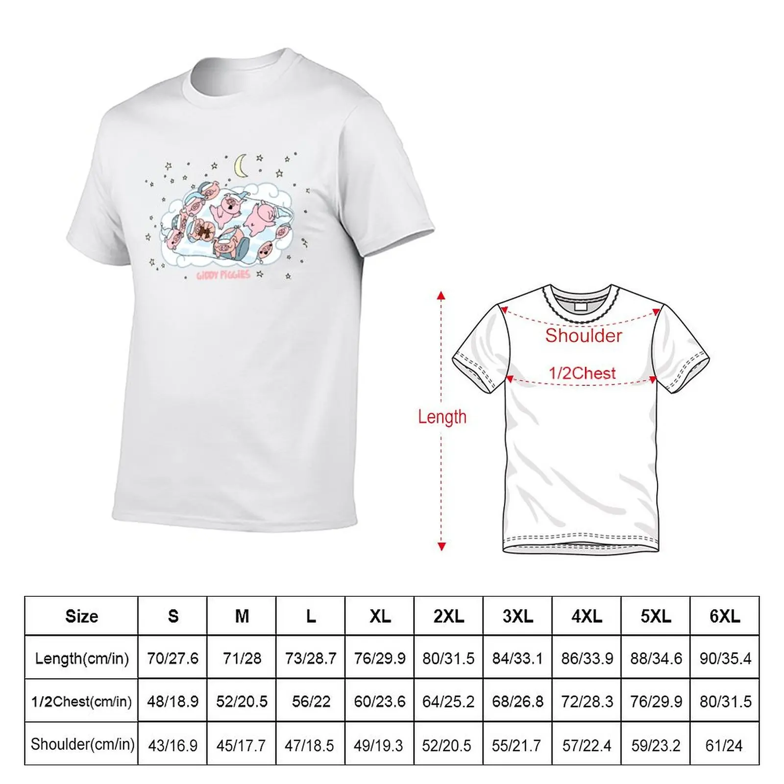 Bedtime Giddy Piggies T-Shirt t shirt man plain man t shirt cotton high quality t shirts for man graphic funny T-Shirt