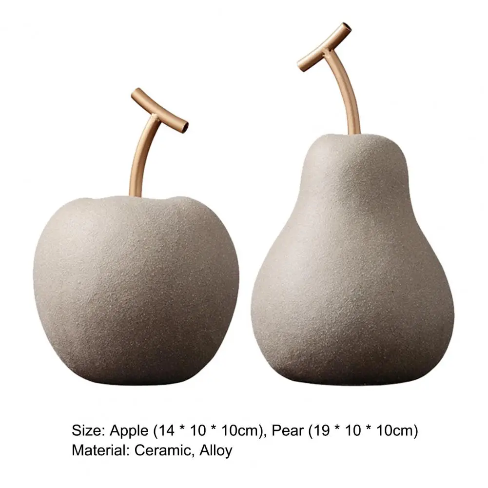 Modern Style Home Decor Ceramic Apple Figurines Creative Arts & Crafts Home Decoration Accessories Sweet Ornaments For Wedding