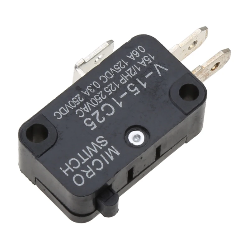 KW7-0C AC125V/250V 15A NO/NC SPDT Push Button Micro Limit Switch Foot Switches for Microwave Oven Electric Cookers