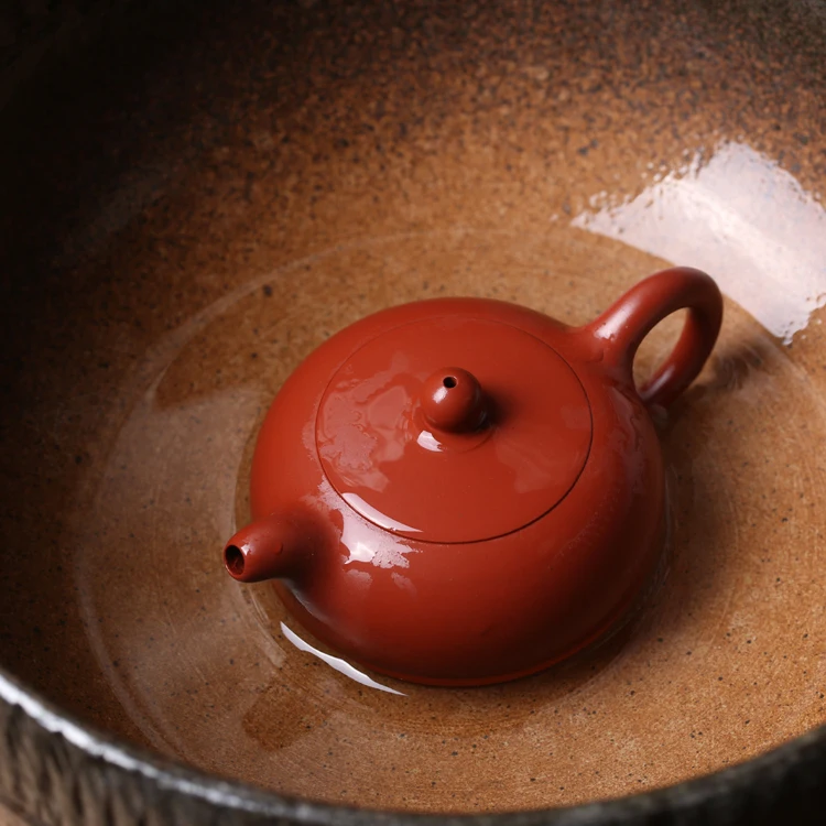 

Yixing Purple Sand, Red Mud, Kung Fu Jade Rabbit Small Craftsmanship Set, Brewing Tea Hand Handle Pot,