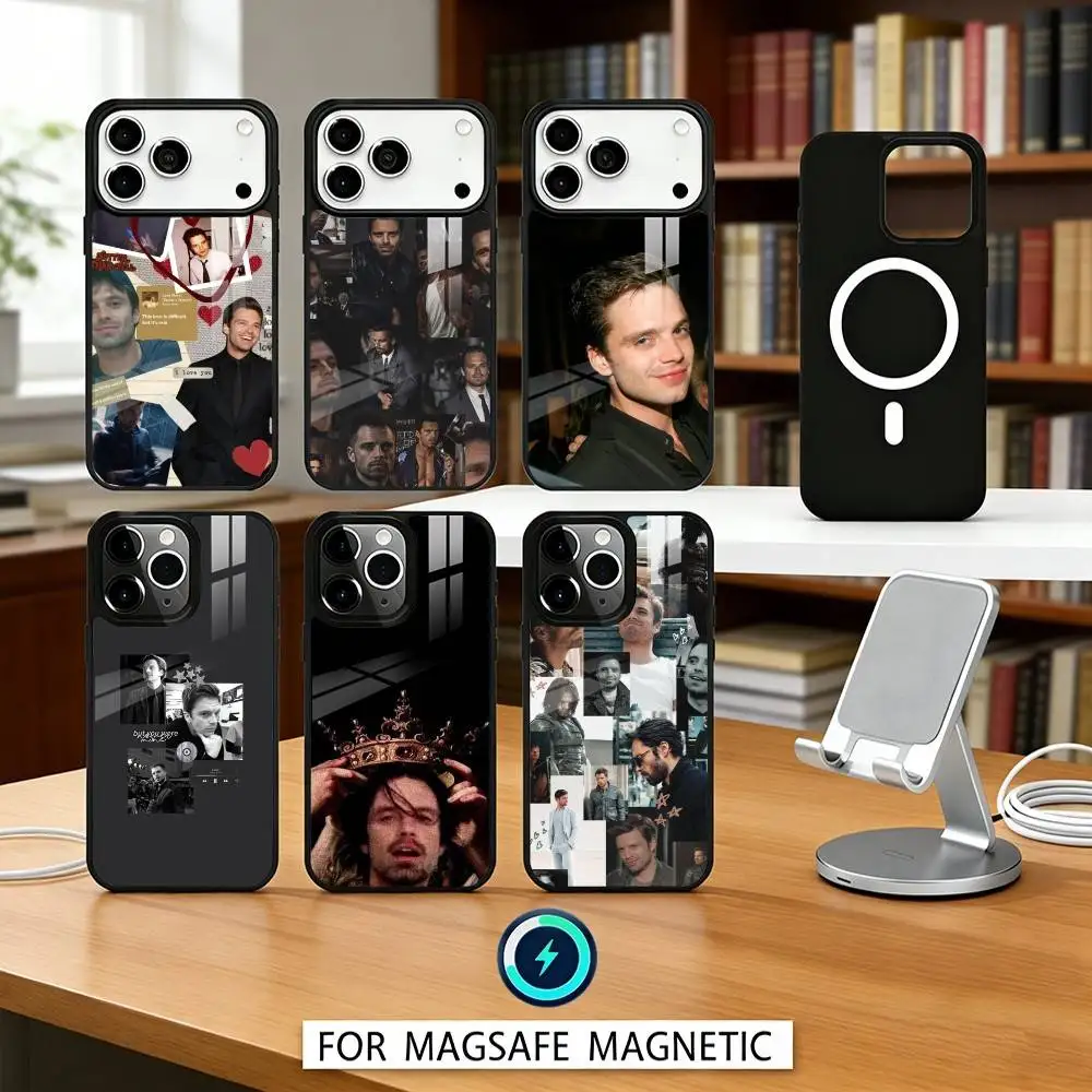 

Actor S-Sebastian S-Stan-SS Phone Case For iPhone17,16,15,14,13,12,Pro,Max,Magnetic For Magsafe Wireless Charging