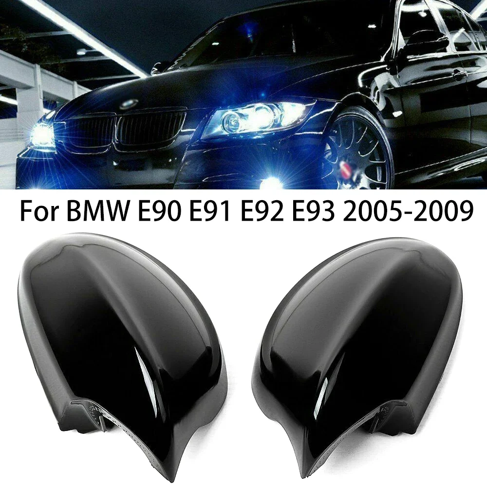 

ABS Carbon Fiber Car Rearview Side Mirror Covers Cap exterior parts For BMW E90 E91 2005-2007 E92 E93 2006-2009 M3 E80 E81 E87