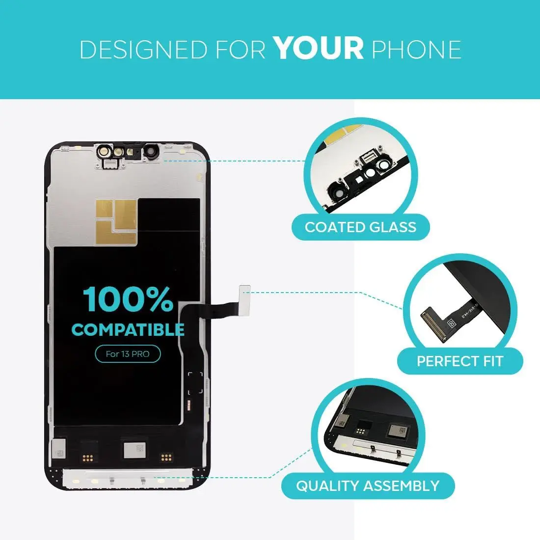 OEM Pantalla For IPhone 13 Pro LCD Display Touch Digitizer Assembly With 3D Touch For IPhone 13 Pro LCD Screen Replacement