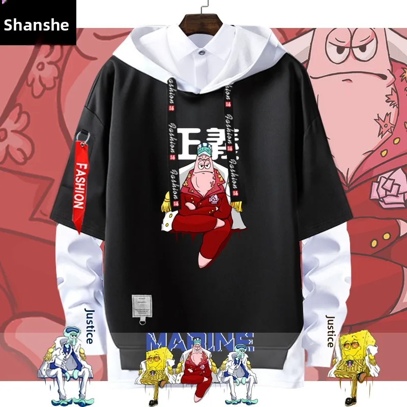 

Толстовка с капюшоном и геометрическим узором, свободного кроя, осенняя повседневная одежда, из смесового хлопка, удобная, молодежная, стильная.