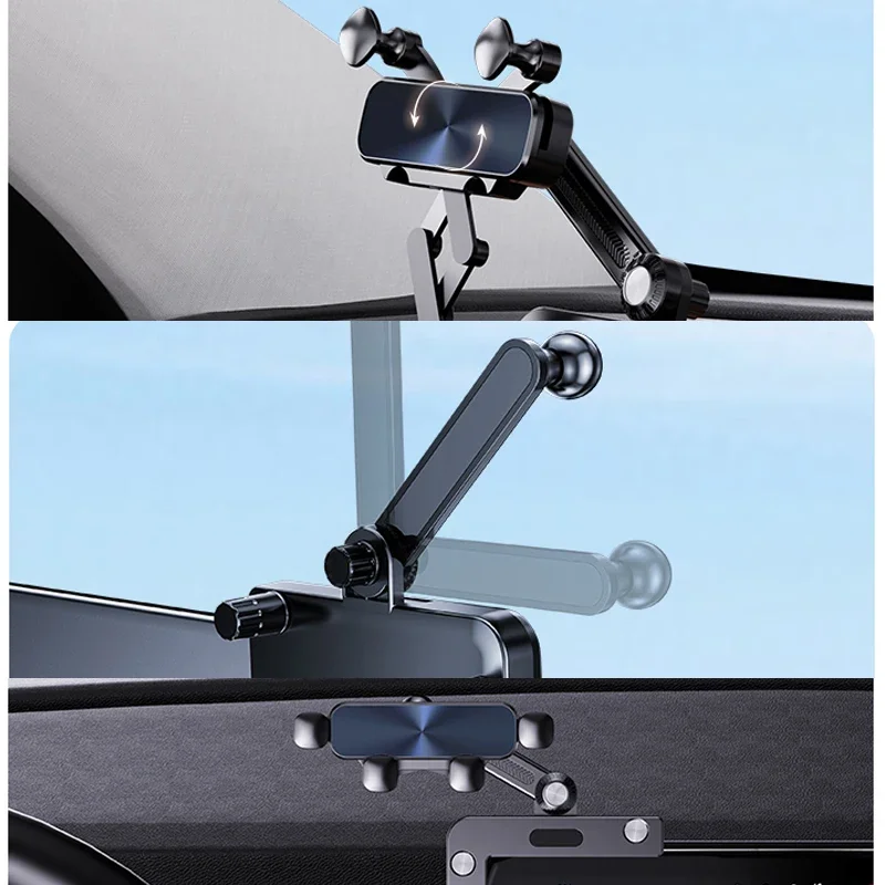 Car Specific Screen Mute Base Phone Holder Multi Functional 360° Degree Adjustment Auto Accessories For Volvo EX30 2024 2025