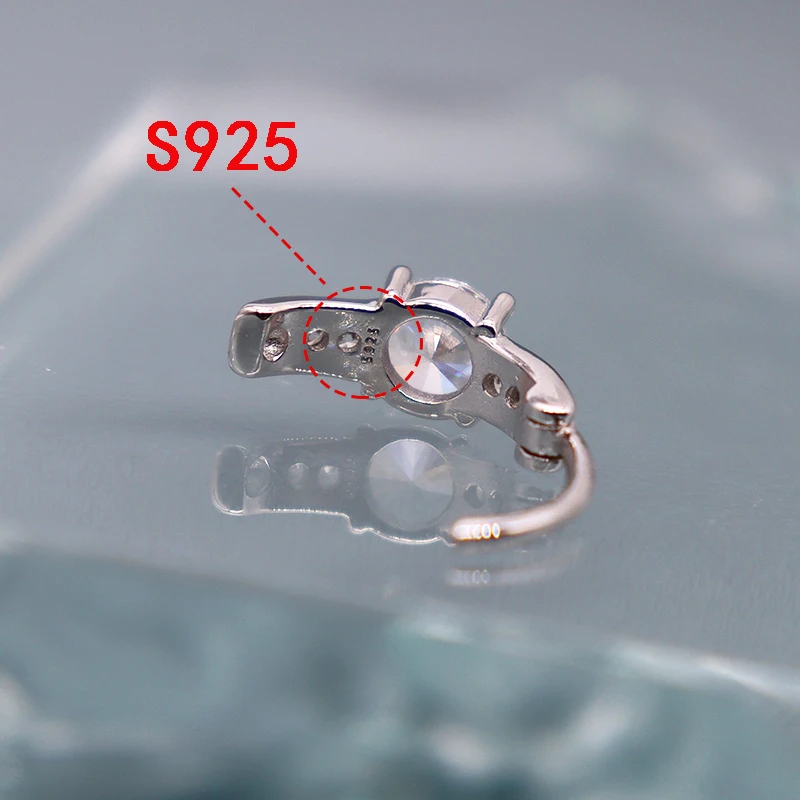 JICAI Körper 925 Sterling Silber Bauchnabelpiercing Schmuck Frauen Strand Badeanzug Bauchringe Körperschmuck Sexy Frauen