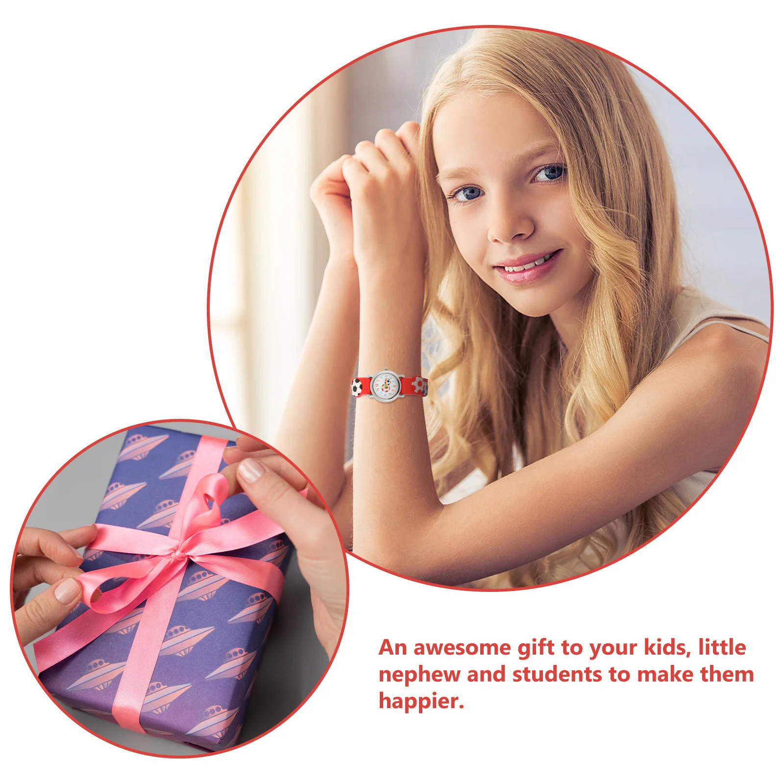 

Kids Soccer Ball Watch Cartoon 3D Sports Watch Perfect Gift for Boys Girls Birthday Learning Time Easy Read Durable Material