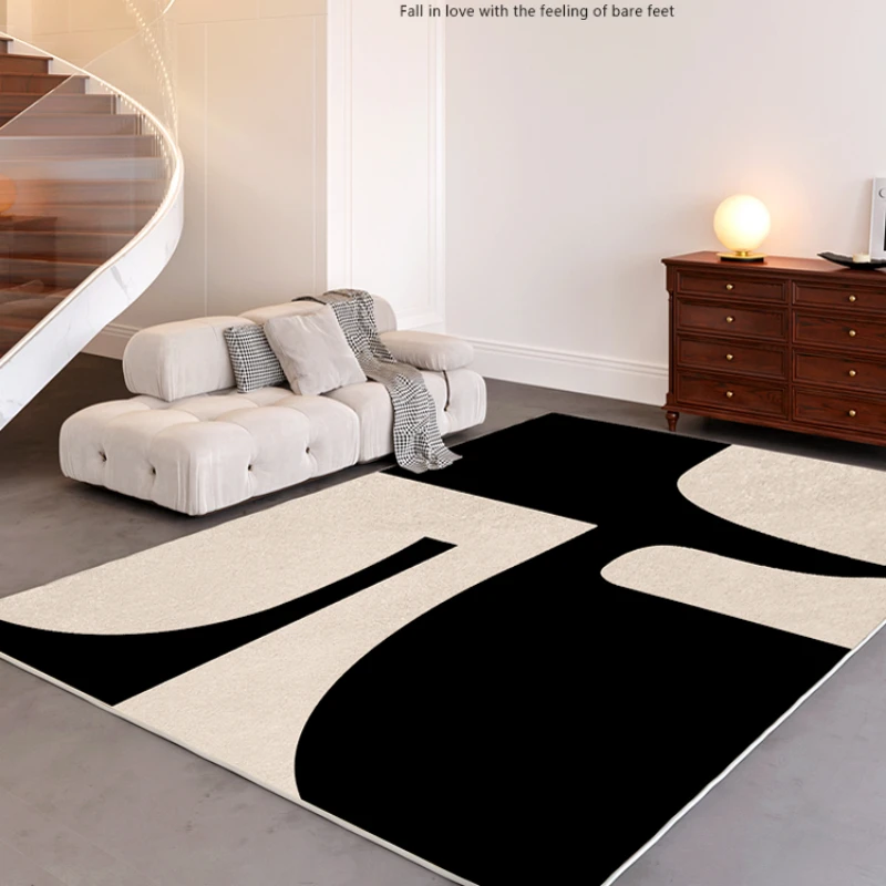 

Французский винтажный декоративный ковер для гостиной, простой прикроватный плюшевый ковер для спальни, роскошный нескользящий ковер для кабинета, туалетной комнаты