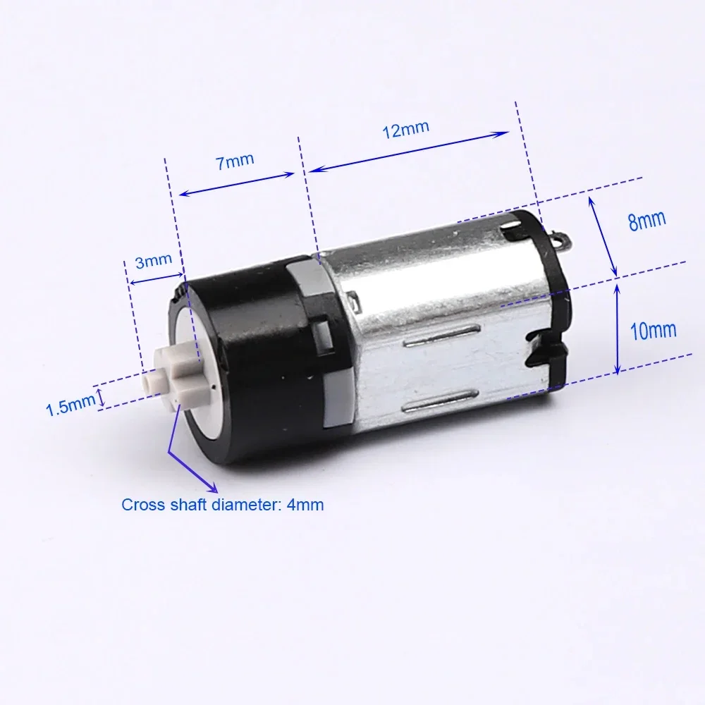 Micro M10 Gear Reducer Motor Mini 10mm Planetary Gear Motor DC 3V 5V 6V 120RPM Rare Earth Strong Magnetic Lock Robot Car Model