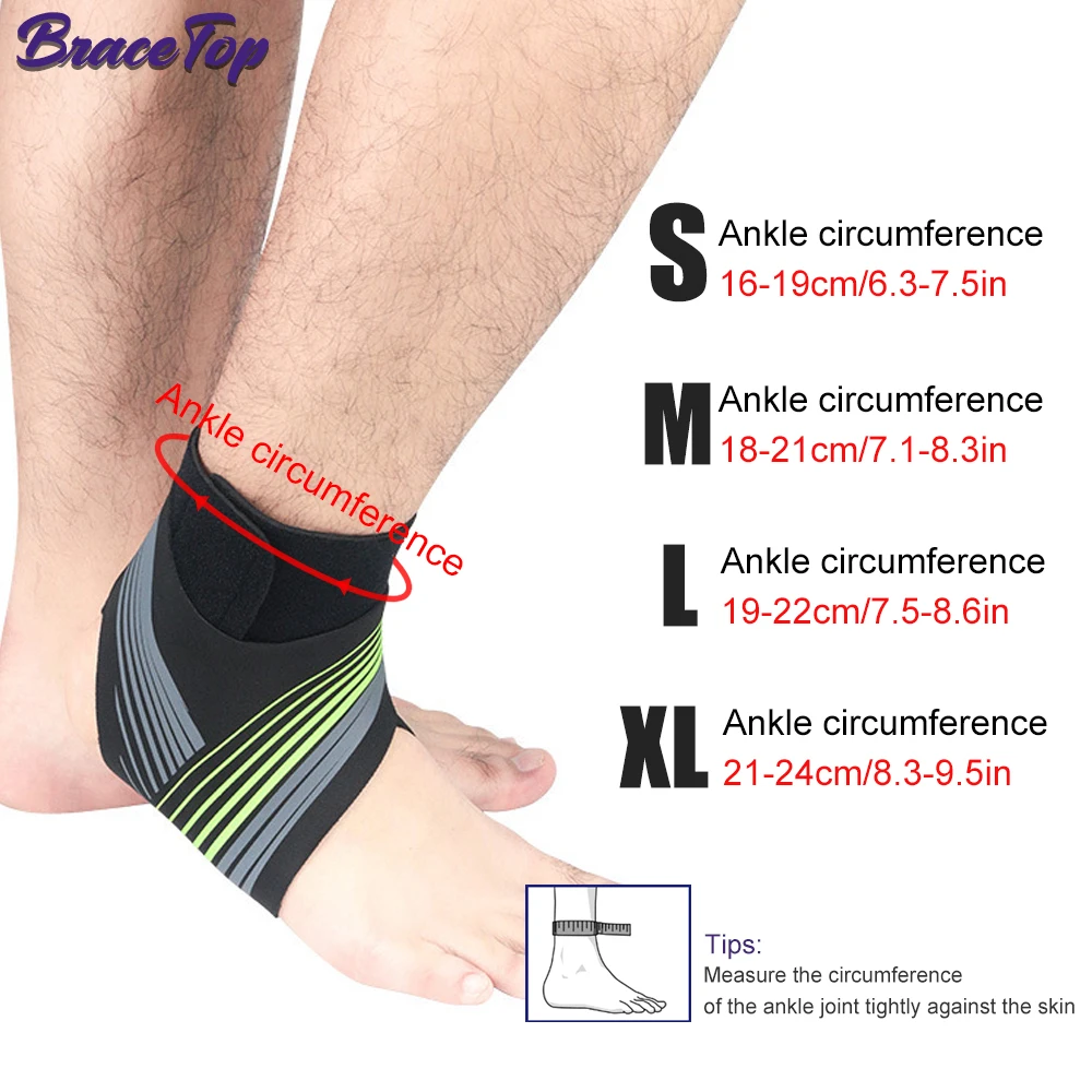 1 adet sıkıştırma ayak bileği desteği spor ayak bileği sabitleyici Brace Tendon ağrı kesici kayış ayak burkulma yaralanma Wrap basketbol futbol