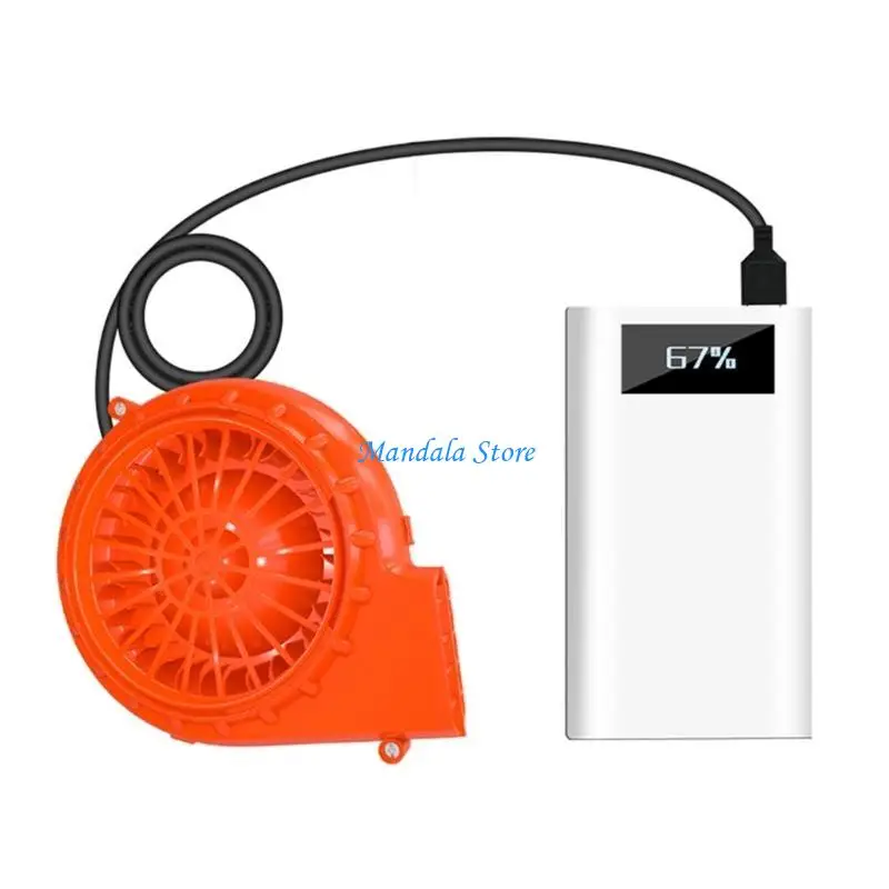 U2JC USB 電源バーベキューファン送風機屋外キャンプピクニックグリル調理ツール