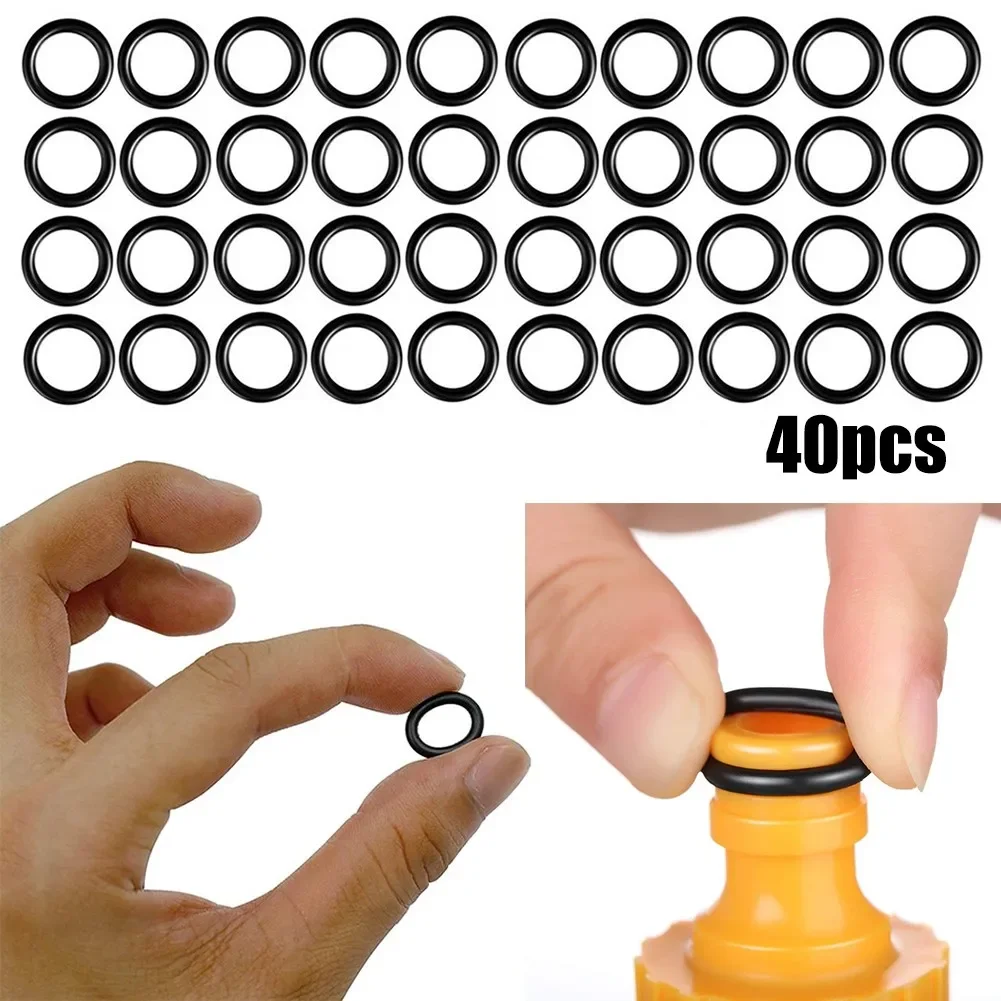 

40Pcs 3/8 O-Rings For High Pressure Washer Hose Quick Disconnect Rubber Waterproof Gasket For Garden Water Pipe Parts