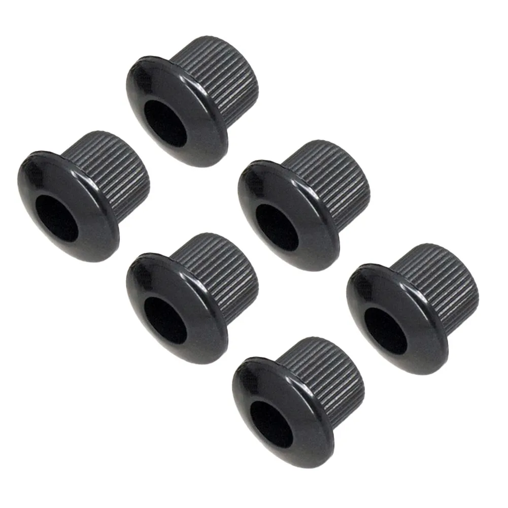 6pcs 10mm Guitar Tuner Bushings Ferrules Nuts For 3/8 Inch Headstock Tuner Hole Fit On Standard Guitar Construction