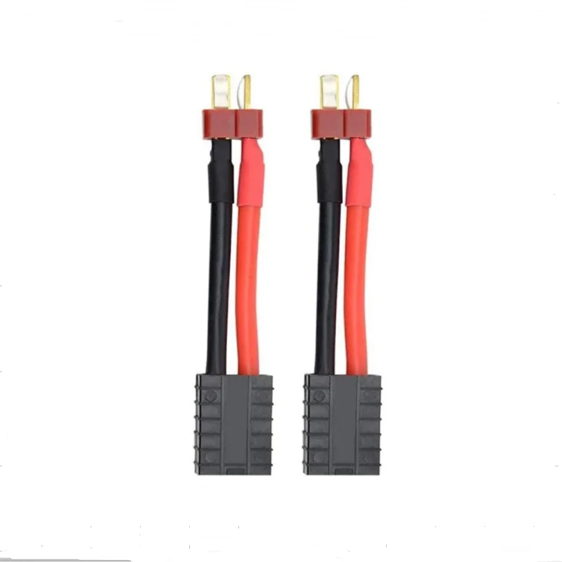 2Pcs 12awg 4cm TRX Male Female toTamiya Deans EC3 EC5 XT60 XT90 With Cover Male Female Connector Adaptor Plug for Rc Battery ESC