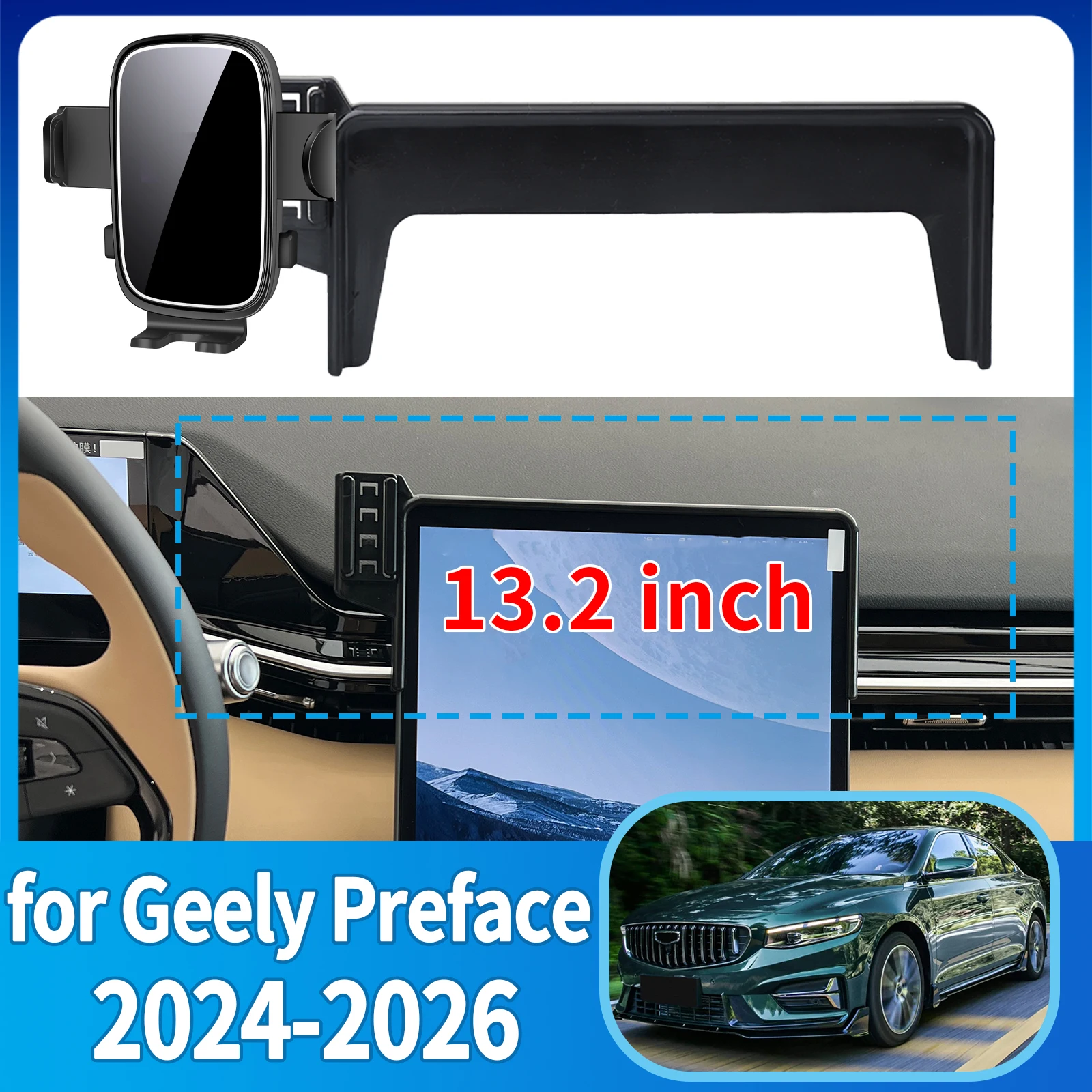 

Подходит для держателя телефона Geely Preface 2024 2025 2026 Xingrui L, кронштейн для крепления экрана приборной панели, простая установка ​ ​ Автомобильные аксессуары