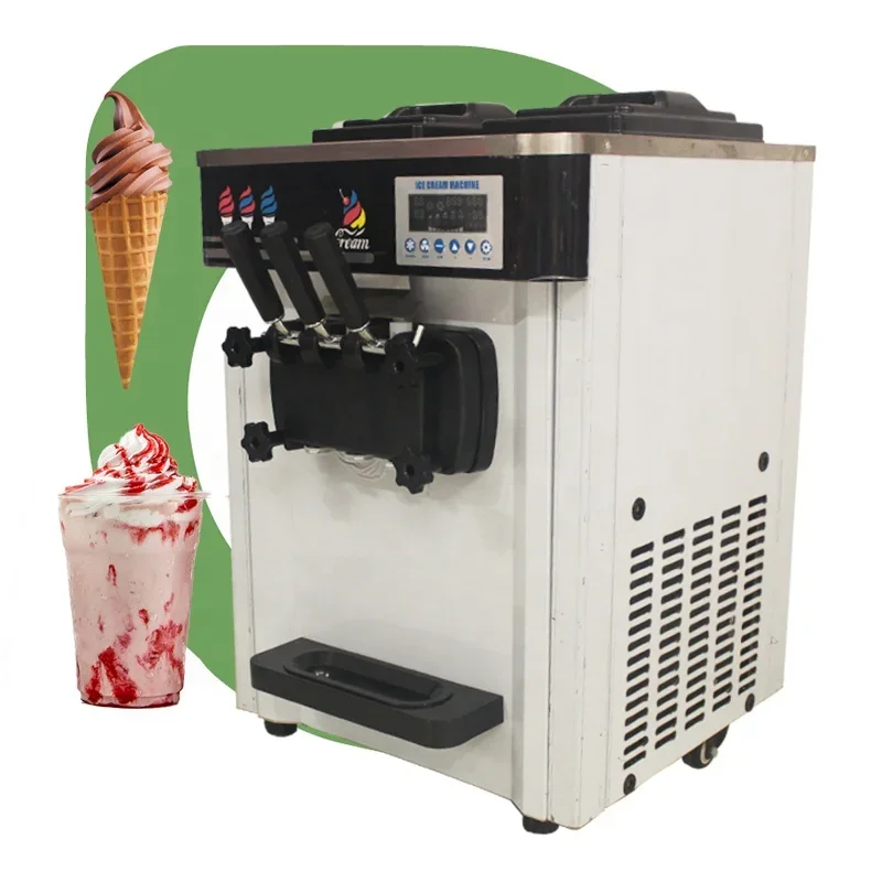 Desktop 3 Hand Milk Make Soft Ice-cream New Ice Cream Mak Machine Maker