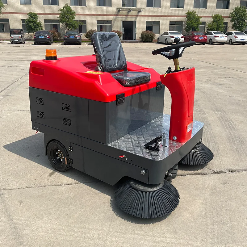 Electric Street Sweeper Customized Shopping Mall Industrial Road Sweeping Machine Ride On Warehouse Floor Scrubber