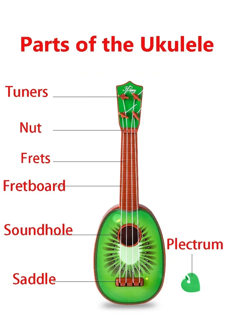 Hot Kids Gitaar Muziekinstrument Ukelele Muzikaal Montessori Speelgoed voor Kinderen Leren Educatief Kerst Verjaardagscadeau