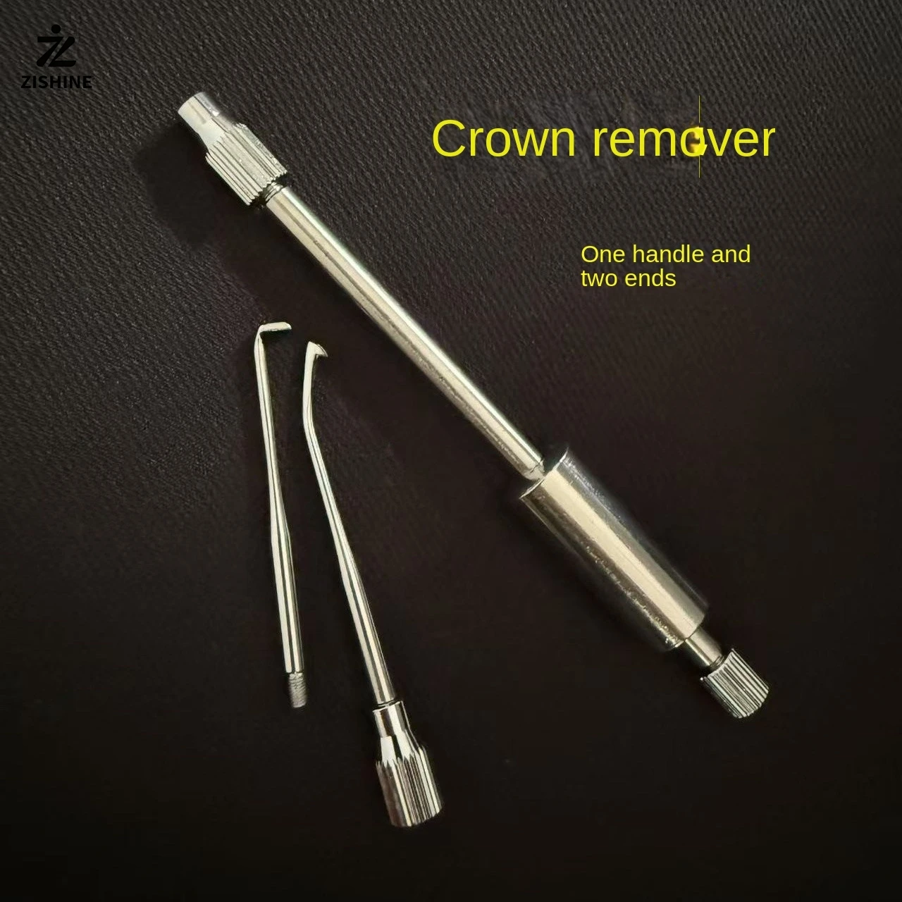 1 Set High Precision Stainless Steel Dental Manual Control Crown Remover, Double Head Dental Lab Equipment Dentist Tools