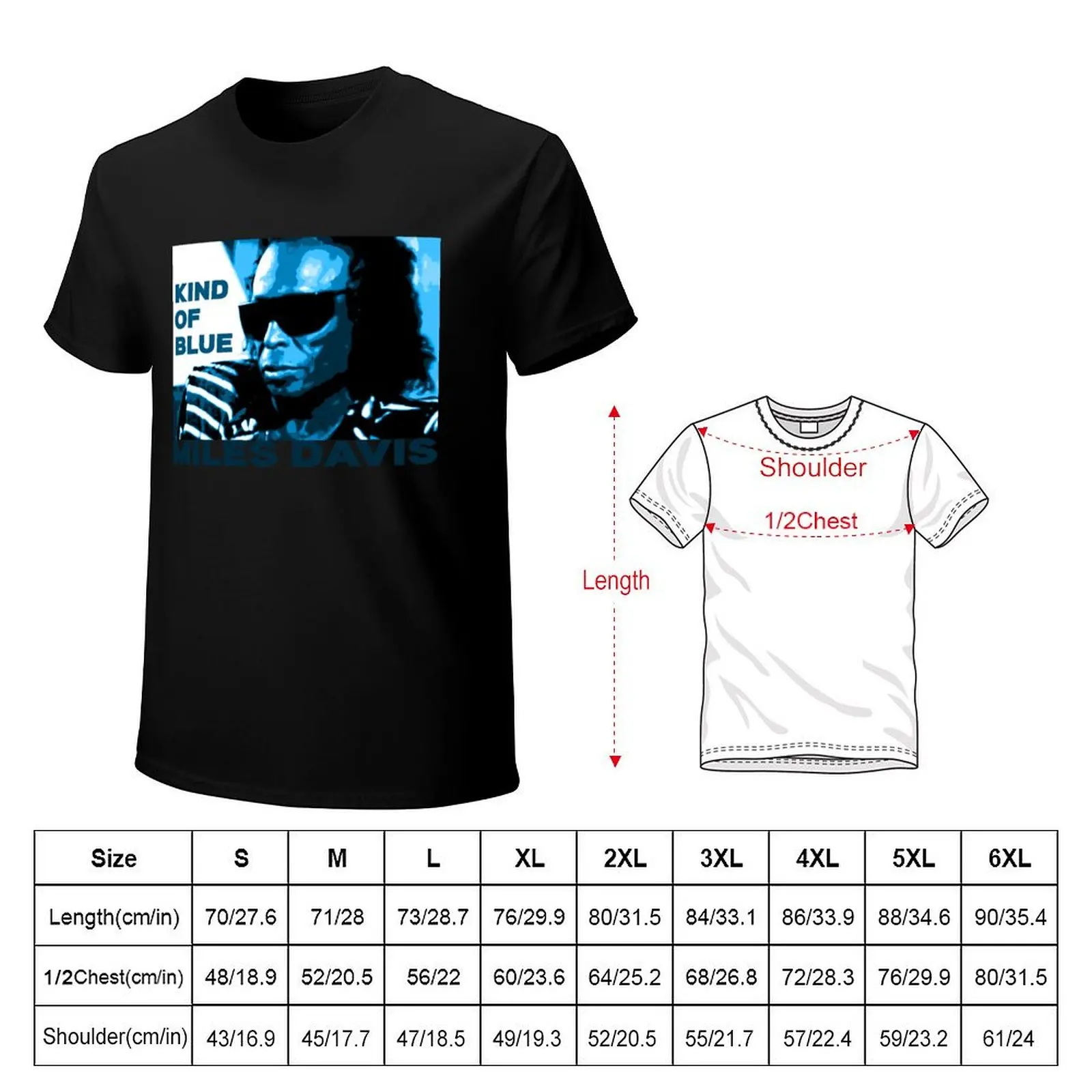 Miles Davis 01 T-Shirt Large Size Loose Casual Tee