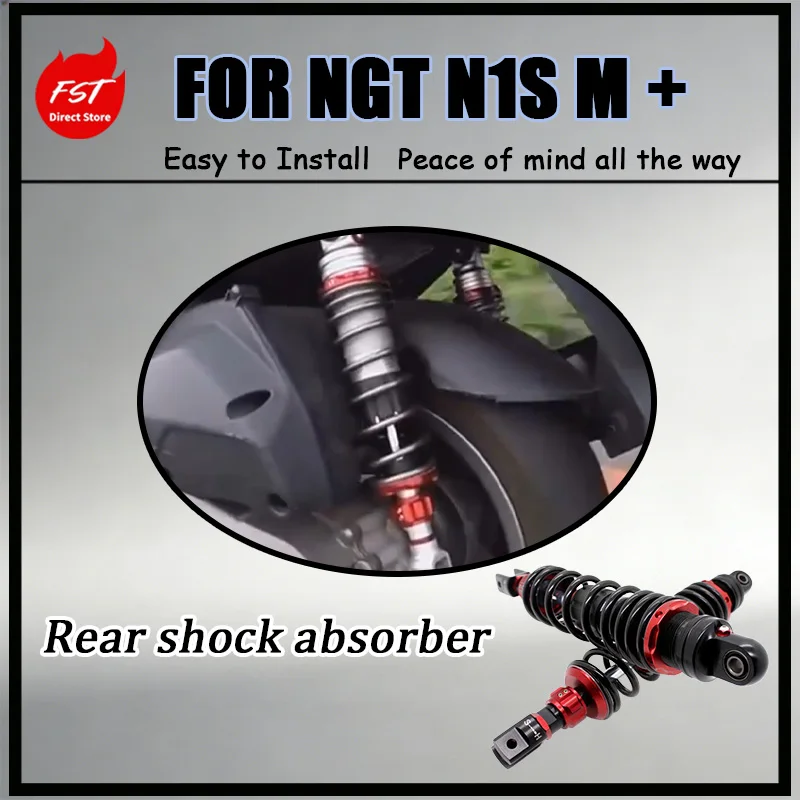 For NGT N1S M+ Rear Shock Absorber Adjustable Damping Levels Space-Saving Design Vehicle Stability Modified Car Part