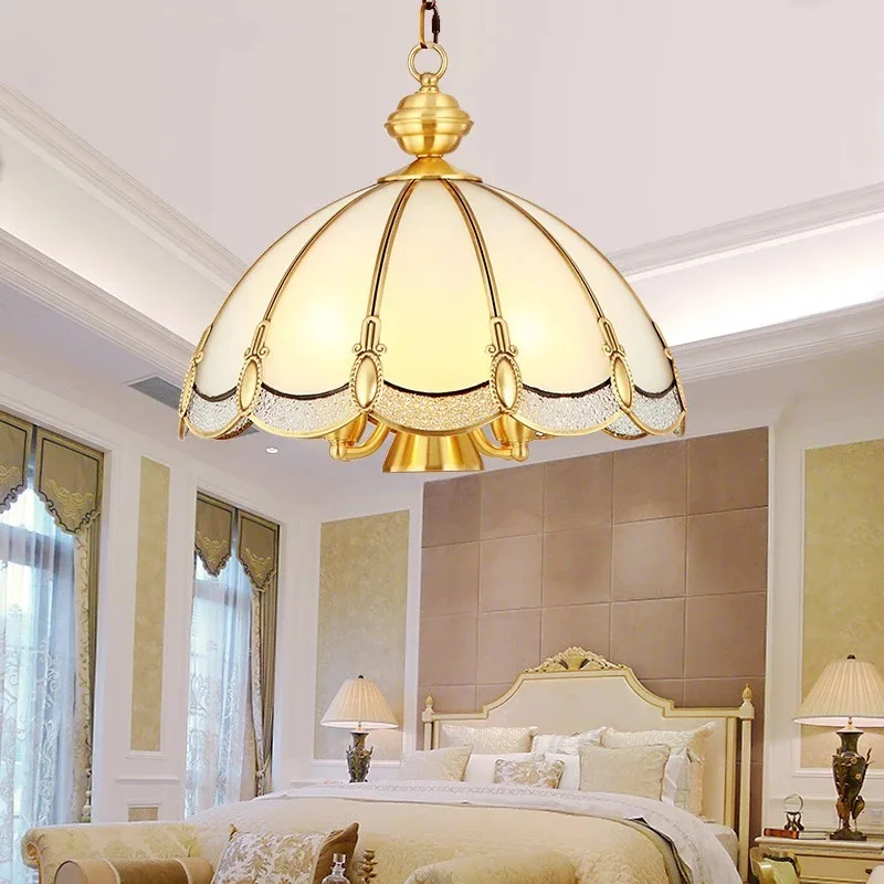 Study chandelier Nordic retro light luxury bedroom