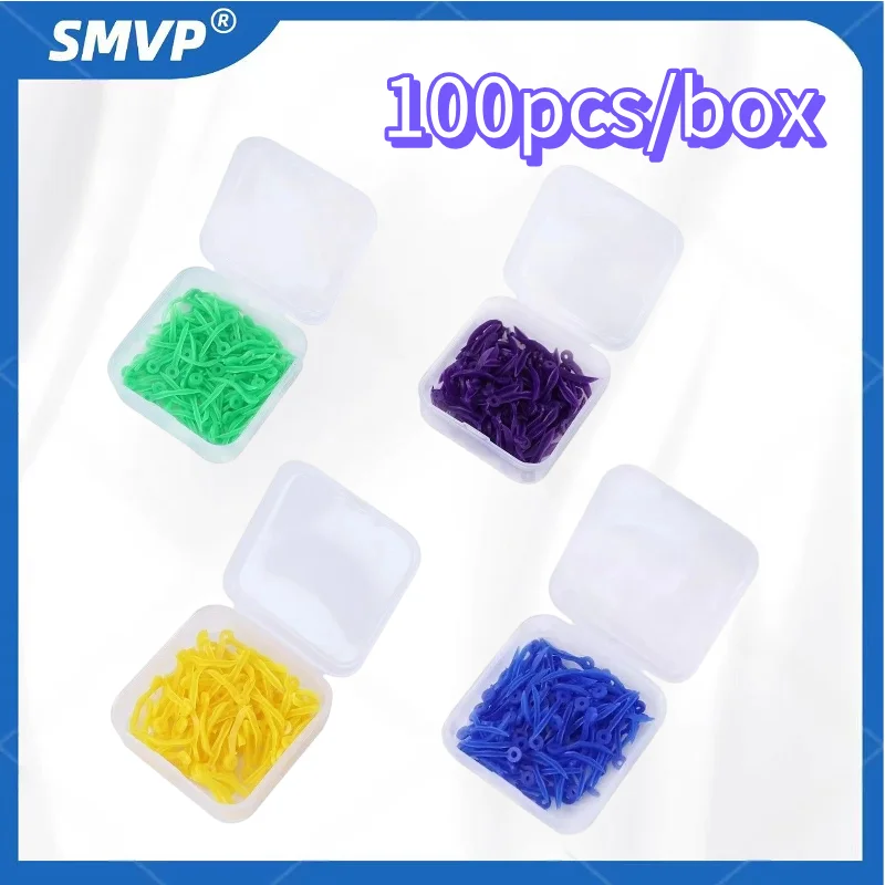 

100pcs/Box Dental Wedge With Circular Hole Disposable Medical Plastic Tooth Gap Wedges Dentistry Oral Care Accessories