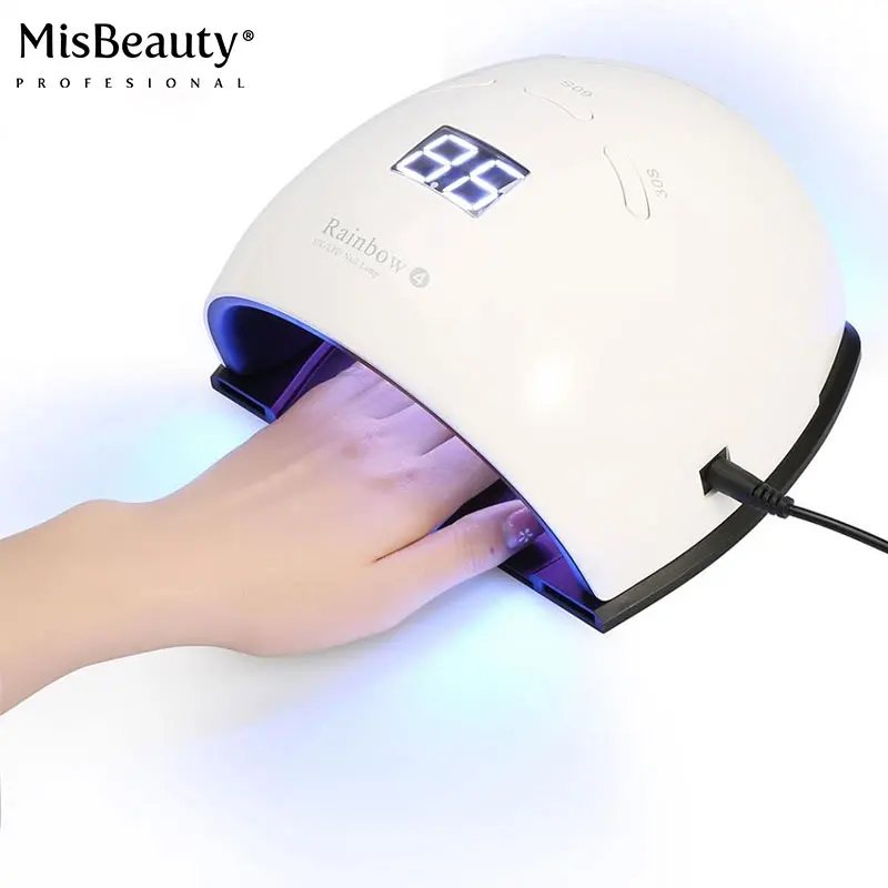 Rainbow 4 UV Lamp Nail Lamp 48W Nail Dryer Light for Gel Varnish Drying with 30pcs LEDs Fast Dry Nail Machine With Feet Bottom