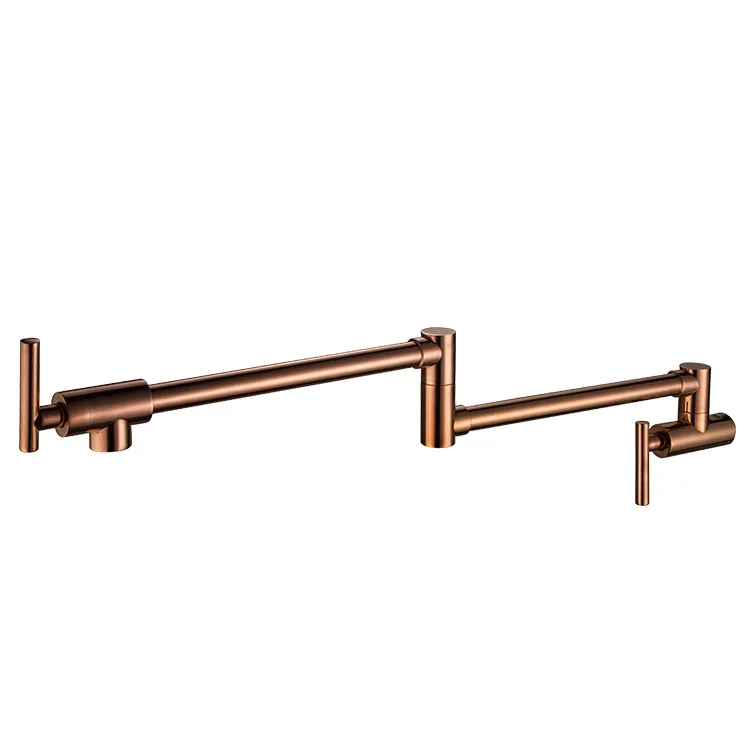 

Hotel, kitchen, soup pot, faucet, thickened, all copper, double switch, wall type, single temperature, sink