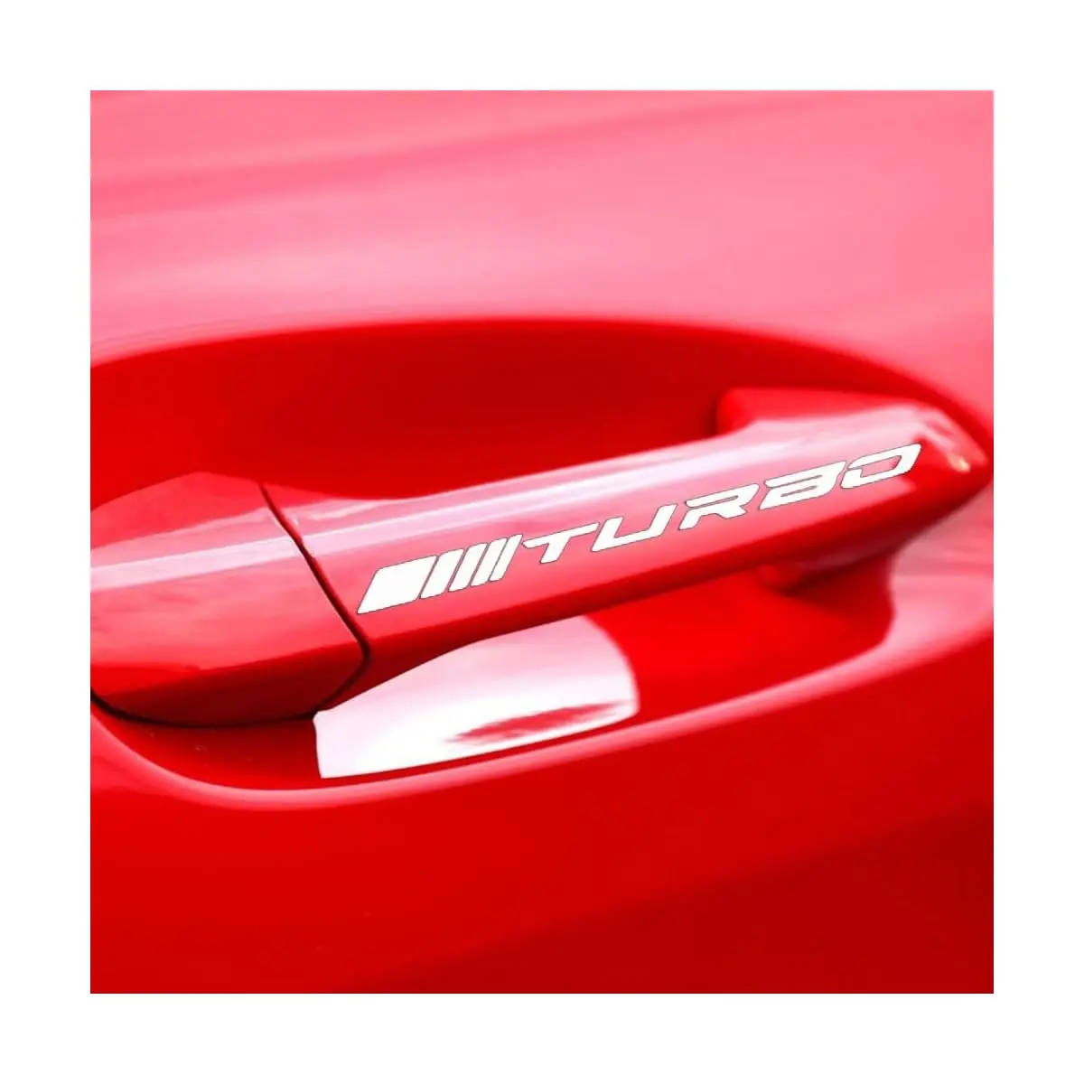 4개 15cm 스포티 화이트 자동차 스티커 - 자동차 맞춤화, 노트북, 물병 및 창의적인 공예품을 위한 방수 비닐 데칼