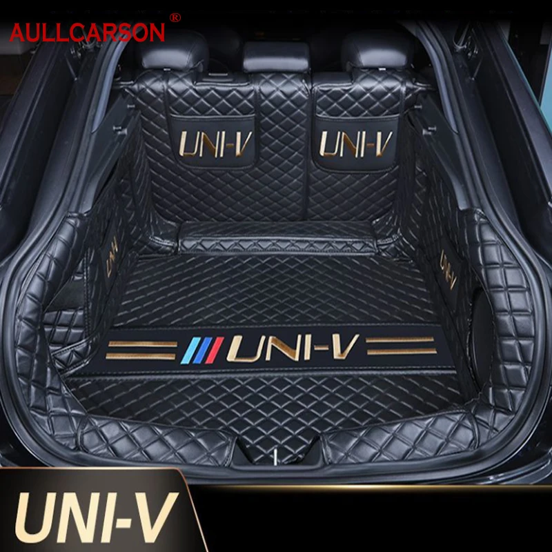 For Changan Uni-V UniV 2022 Custom Trunk Mats Leather Durable Cargo Liner Boot Carpets Full Coverage Car Accessories Interior