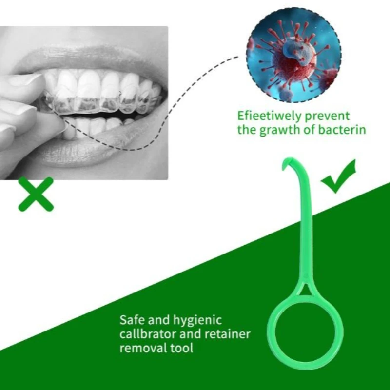 

110Pcs Aligner Remover Dental Orthodontic Invisible Braces Remover Plastic Hook Dental Removal Tool Oral Care