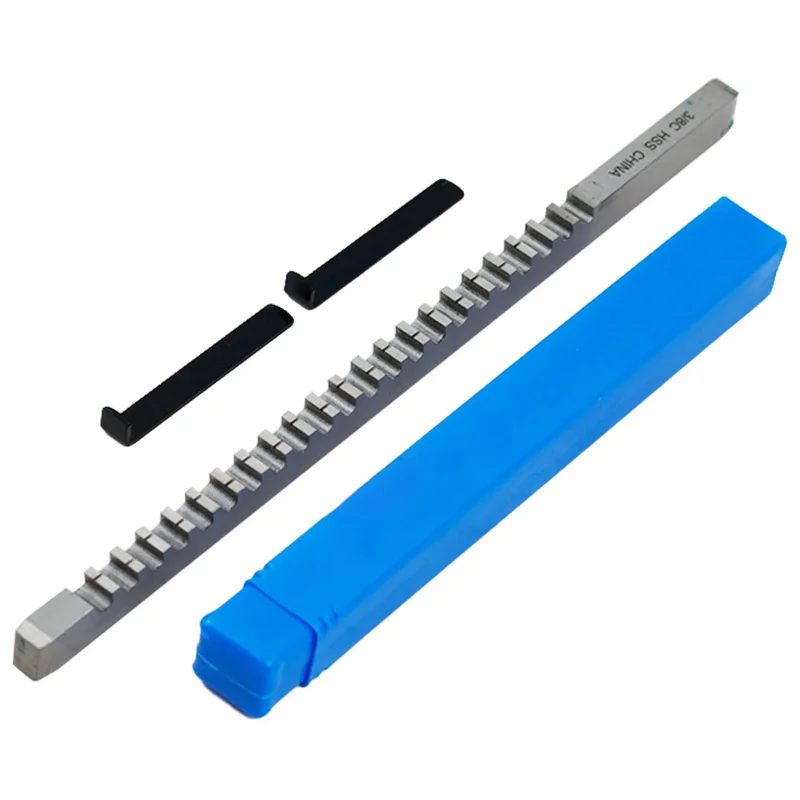 

HSS 3/8 C Push-Type Keyway Inch Size Broach Cutting For Tools With 2Pcs Shims