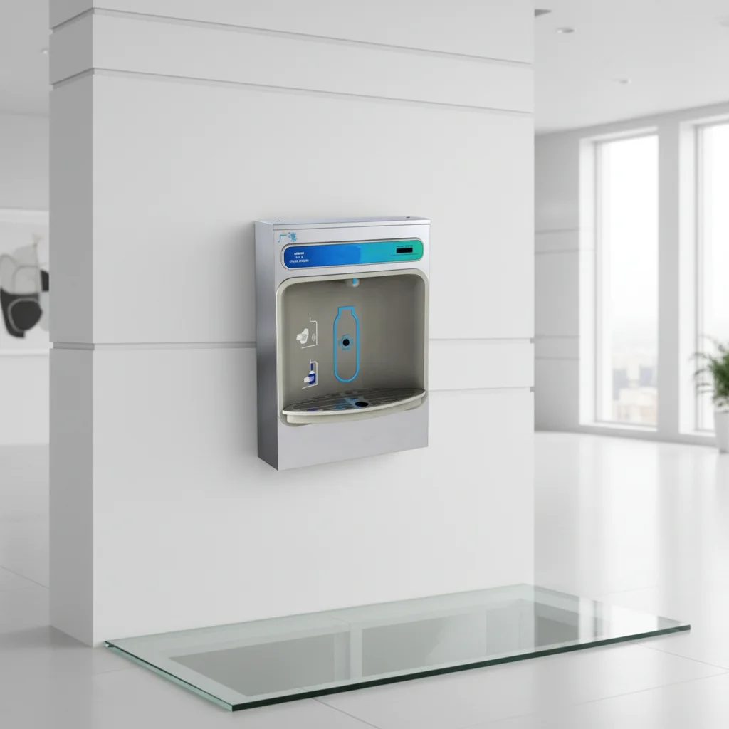 Wall Mounted Outdoor Stainless Steel Electric Water Dispenser Cooler with Bottle Filling Station Drinking Machine view 2