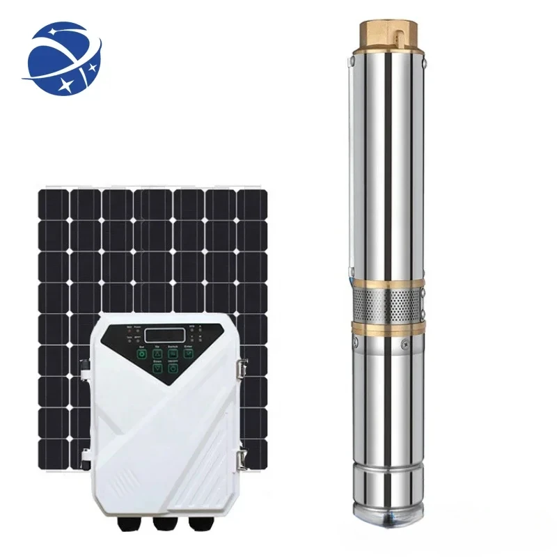 YYHC3 inch solar water pump irrigation submersible solar power deep well pump