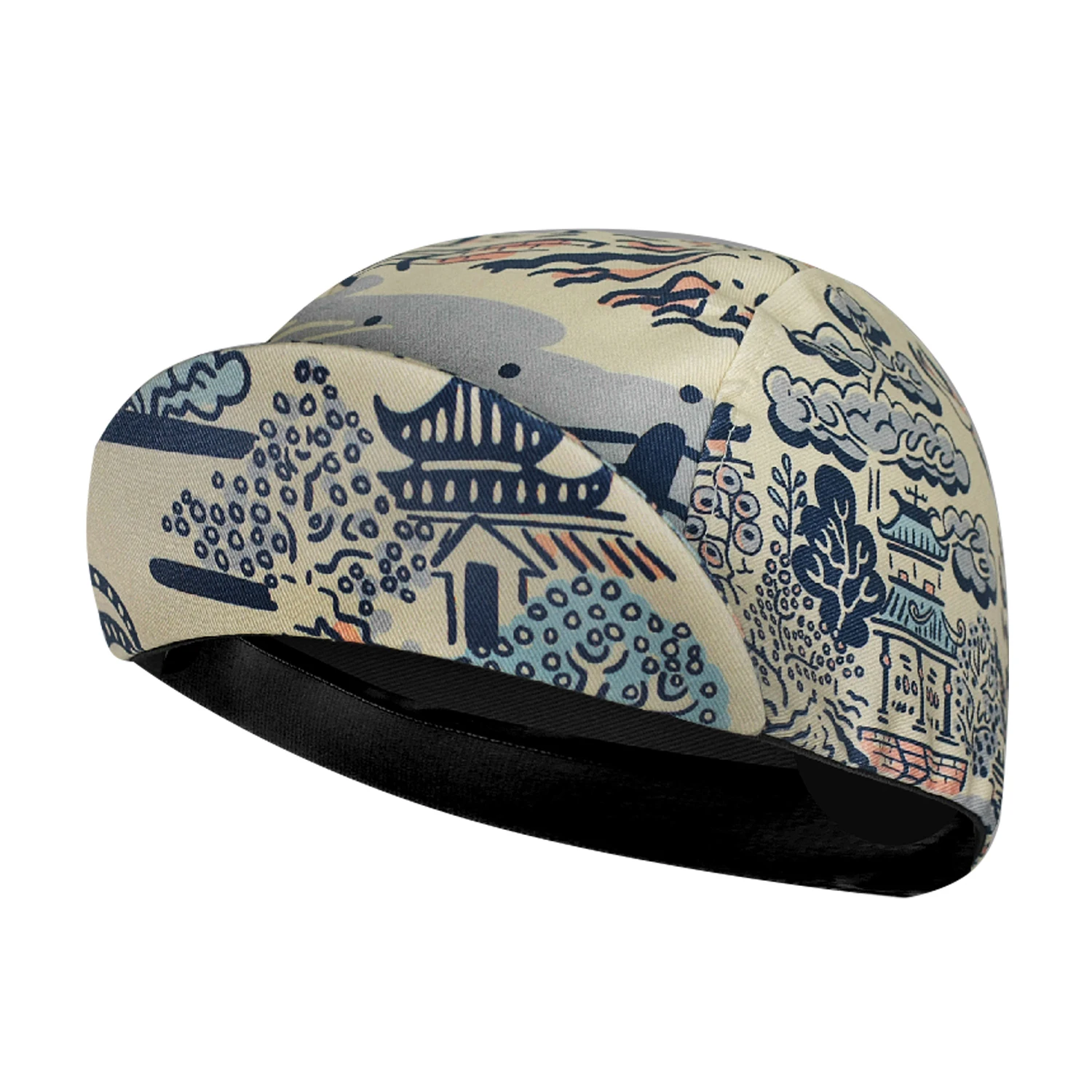 Classic Retro Chinese Style Ink Painting Polyester Cycling Caps XIMATT Road Bike Sports Summer Hat Quick Dry Moisture Wicking