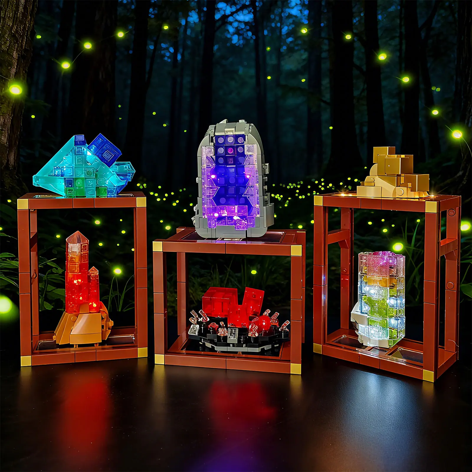 LYBMTWF LED-verlichtingsset compatibel met Lego 21362 Mineral Collection bouwsteen (exclusief de modelstenen)