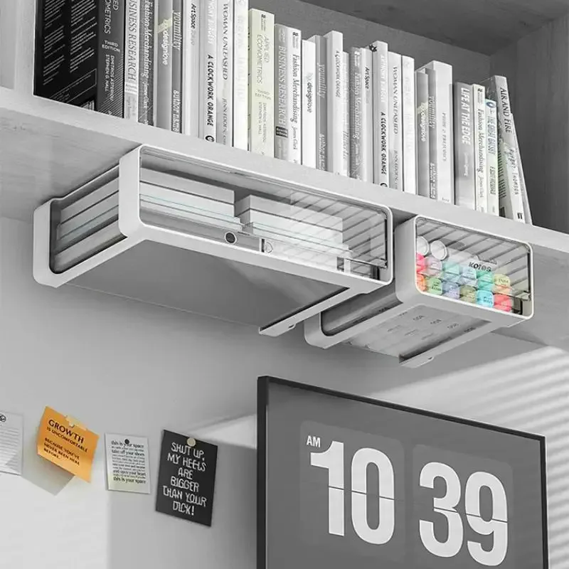 

Скрытый ящик для хранения под столом, офисный органайзер, самоклеящиеся ящики для стола, пластиковый ящик для хранения аксессуаров под столом Drawe ﻿